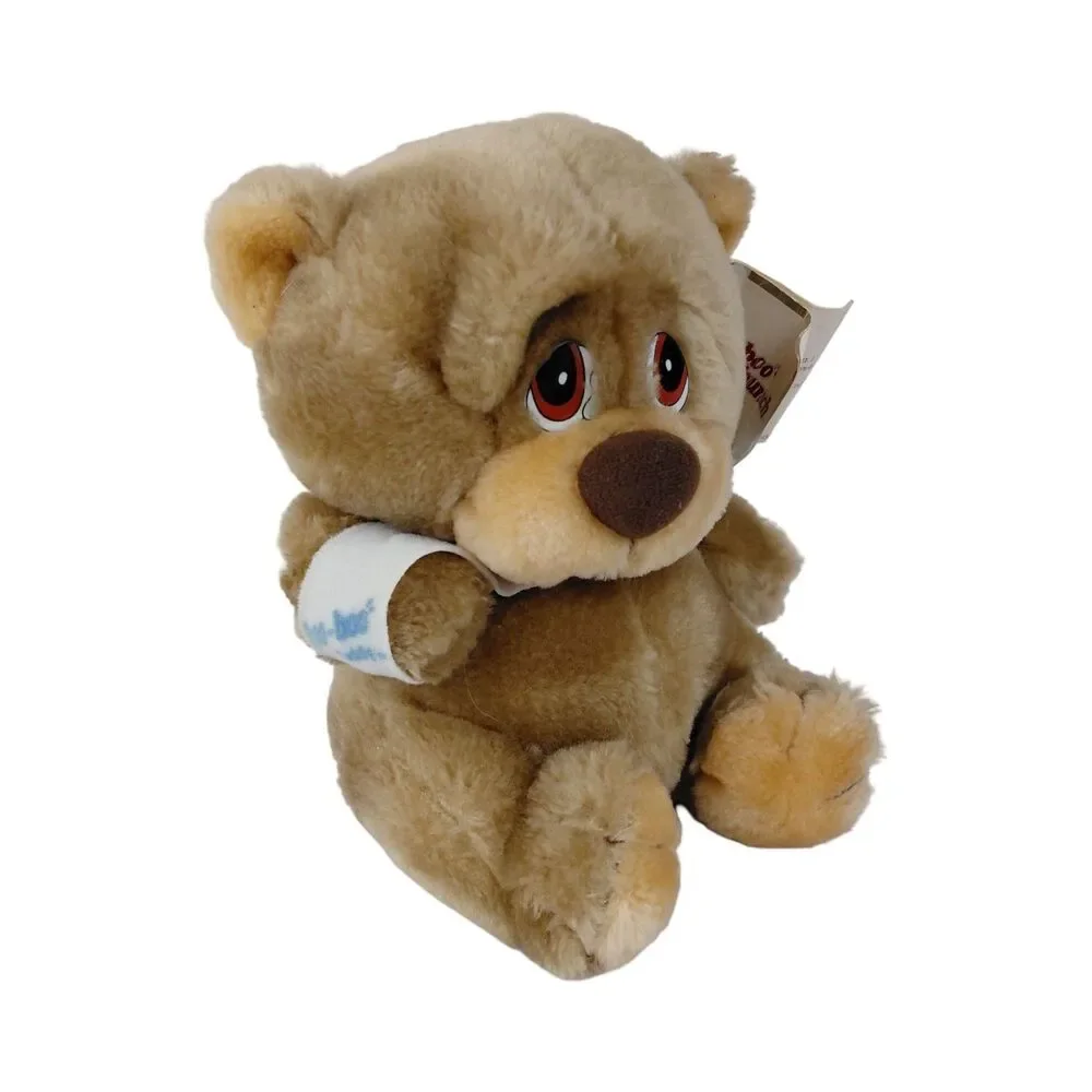 Applause Boo Boo Bunch Teddy Plush Stuffed Bear Get Well Broken Arm Vtg 80's